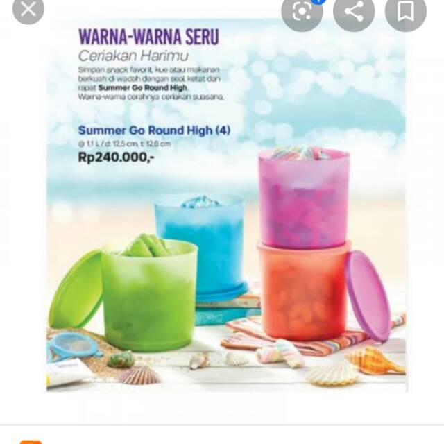 Summer go round tupperware.  4 warna