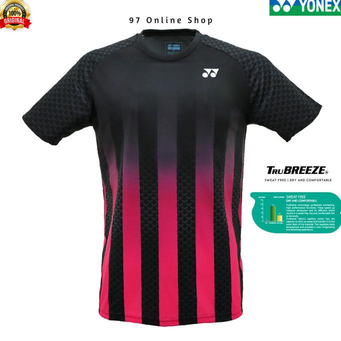 BADMINTON KAOS BADMINTON / JERSEY YONEX MINION EDITION 1807 COC BLACK PINK PENGIRIMAN CEPAT