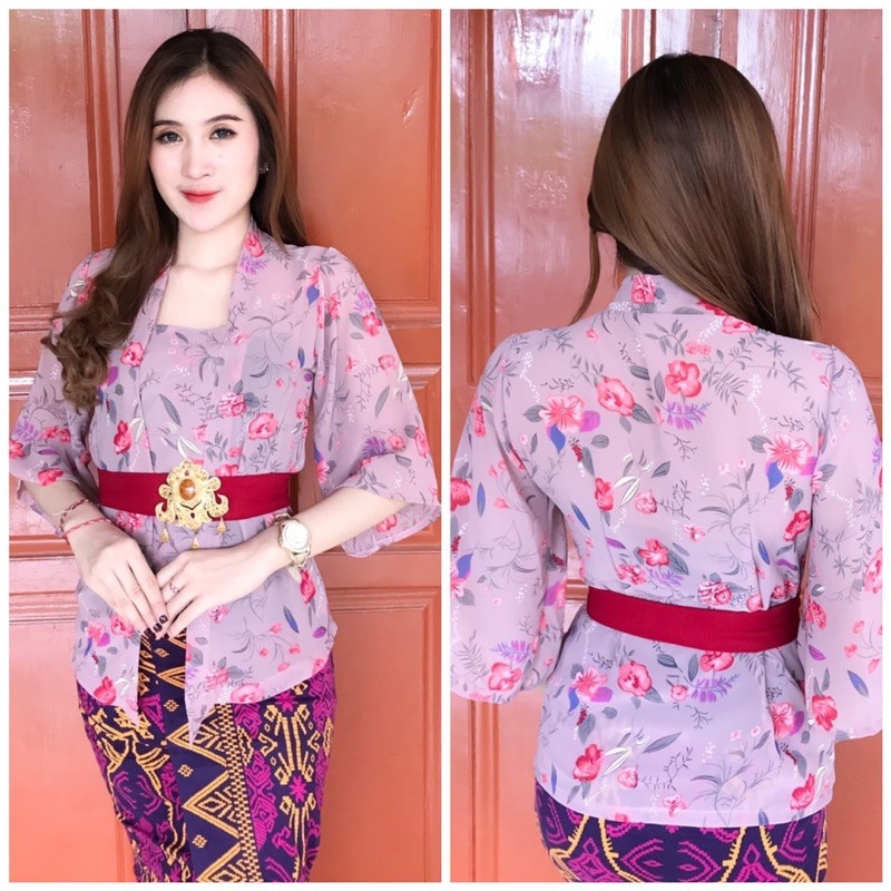 kebaya jadi sifon bunga