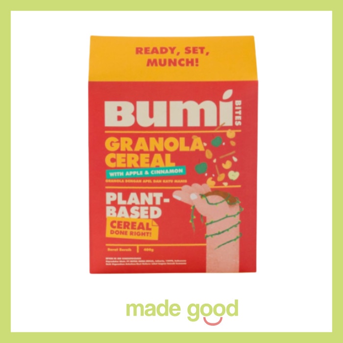 

Bumi Bites Granola Cereal with Apple & Cinnamon 400 gram