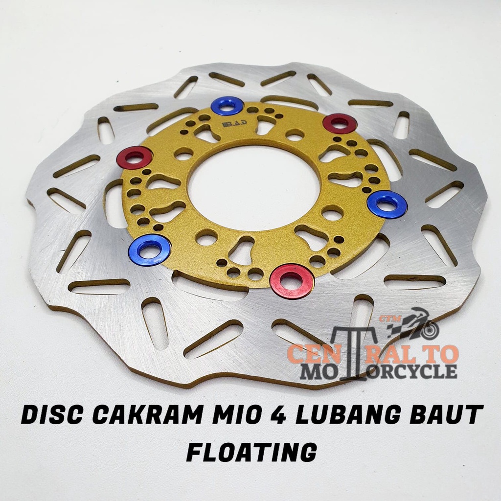 DISC PIRINGAN CAKRAM MIO OLD 4 LUBANG BAUT VARIASI FLOATING