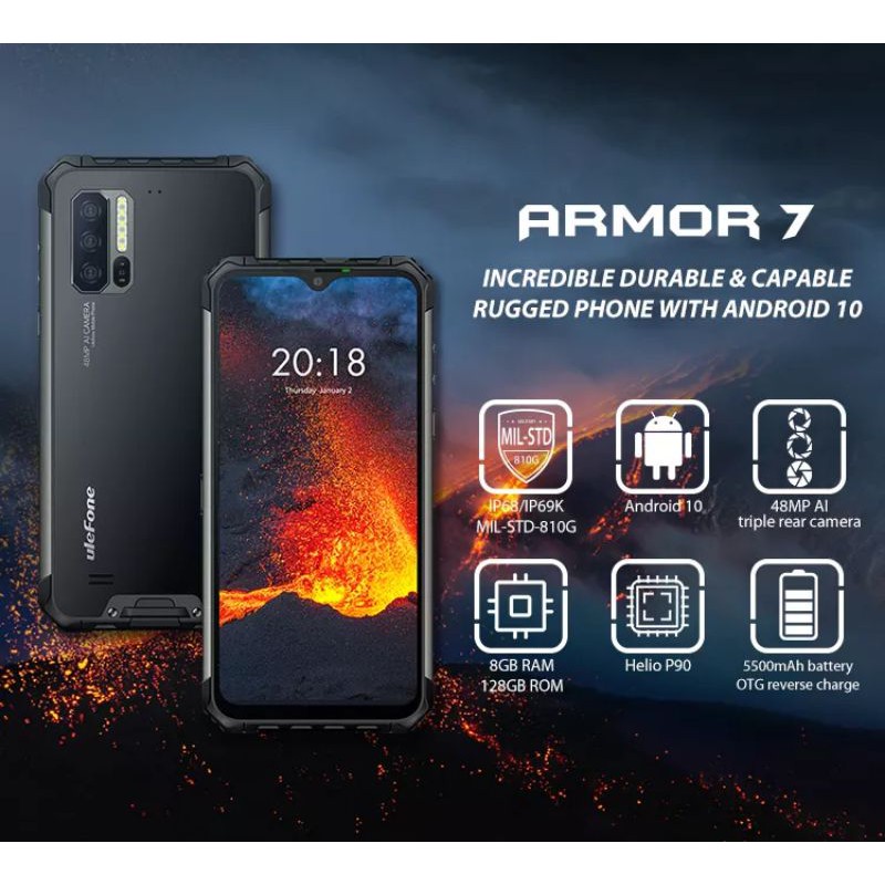 ULEFONE ARMOR 7 FHD | NFC | 8+128GB | 5500mAh