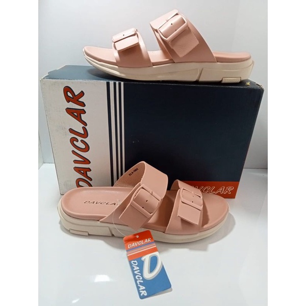 SANDAL CASUAL WANITA SANDAL SLIDE DAVCLAR~ELA 1802
