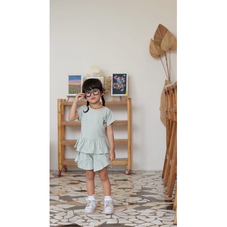 LANA Ruffle Set Anak 1-5thn / Setelan Anak Perempuan