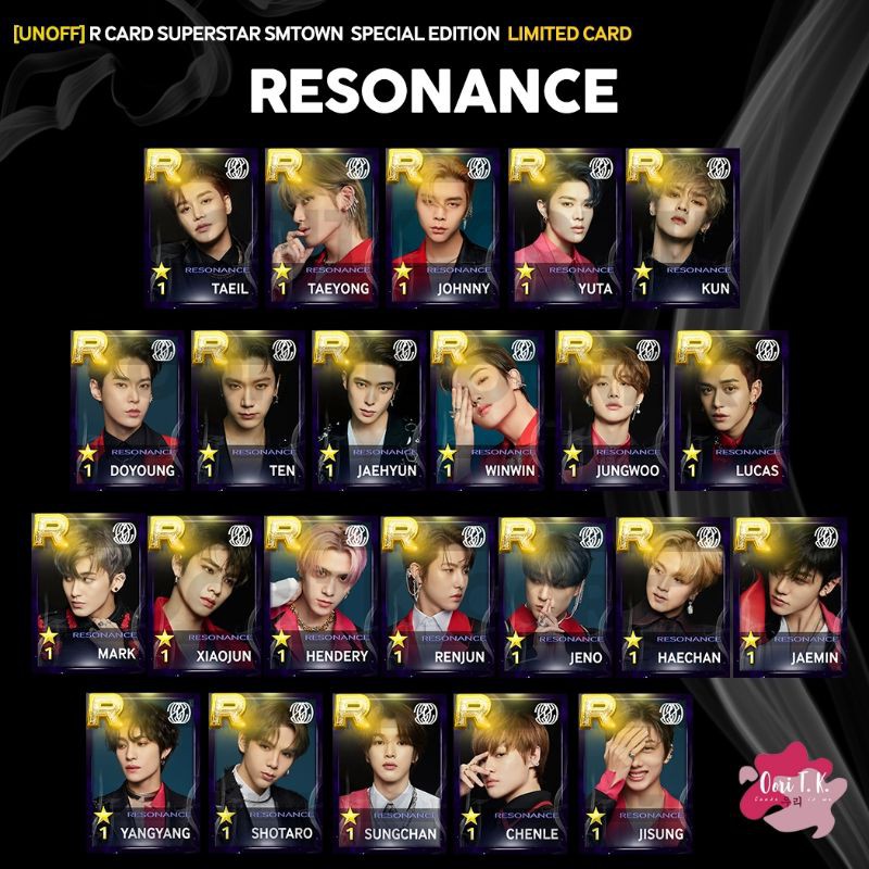 (MIN PEMBELIAN 3PCS - MIX) PHOTOCARD - R CARD SUPERSTAR SMTOWN NCT 2020 "RESONANCE" PHOTOCARD PC TAE