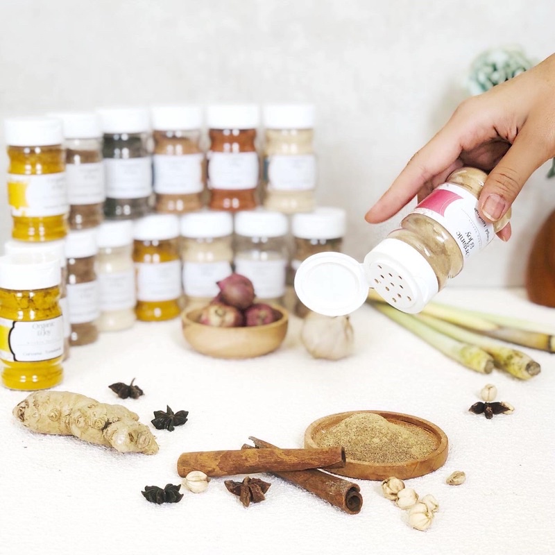Organic&amp;Joy• Bumbu Tabur All Variant/ Kitchen Series (bumbu dapur tabur,lada,paprika,pala,jahe,kunyit,serai dll)