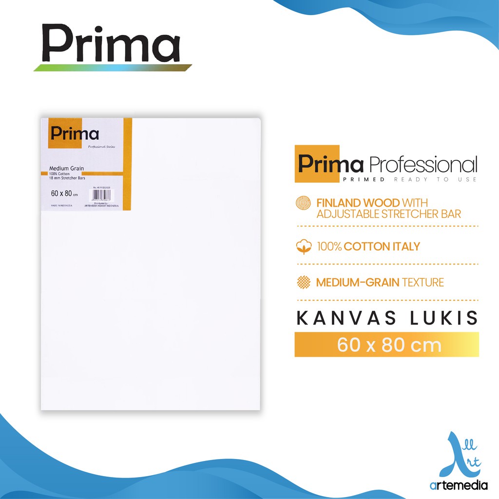 

Kanvas Lukis Prima Professional 60x80cm Cotton Canvas