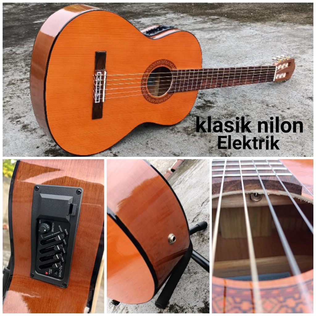 Jual Gitar Akustik Klasik Nylon Elektrik Murah Berkualitas Premium Hight Quality Shopee