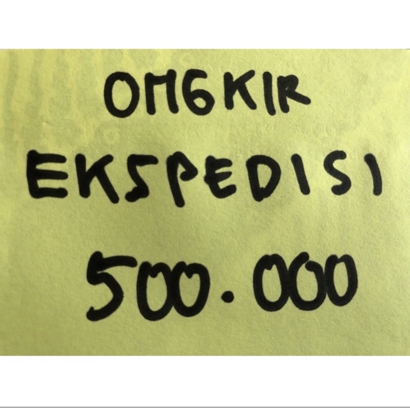 

PEMBAYARAN ONGKOS KIRIM EKSPEDISI DIBAYAR MELALUI TOKO SEBESAR 500.000