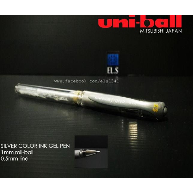 

♨ Uni-ball Signo Broad Pen Gel Silver ✴