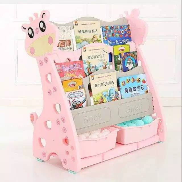 Sale Rak buku balita anak model jerapah