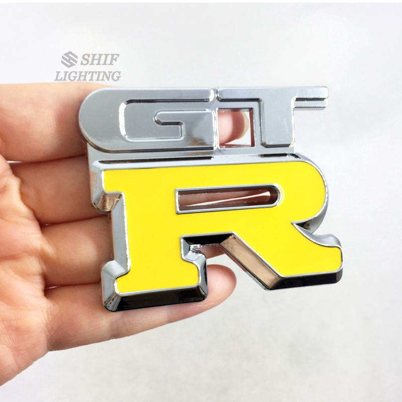 1 x Metal GTR Logo Car Auto Decorative Rear Trunk Emblem Badge Sticker Decal For NISSAN GTR