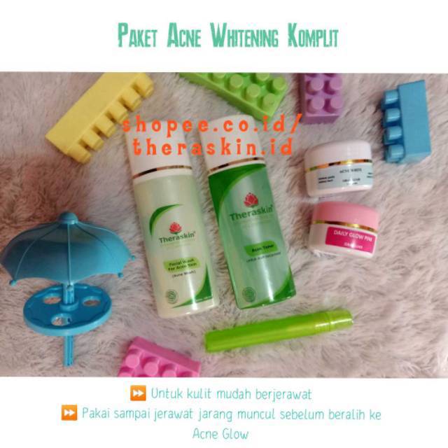 Isi 6 Paket Acne Super White Glow Theraskin Paket Acne Tuntas Acne Super Acne Whitening Shopee Indonesia