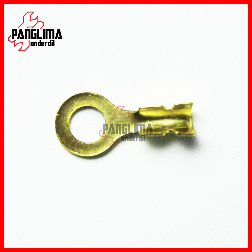 Skun Kabel Ring 6 mm-6mm Bulat-Bulet Lubang-Lobang Besar Sekun-Terminal Connector-Conector-Konektor Kuningan