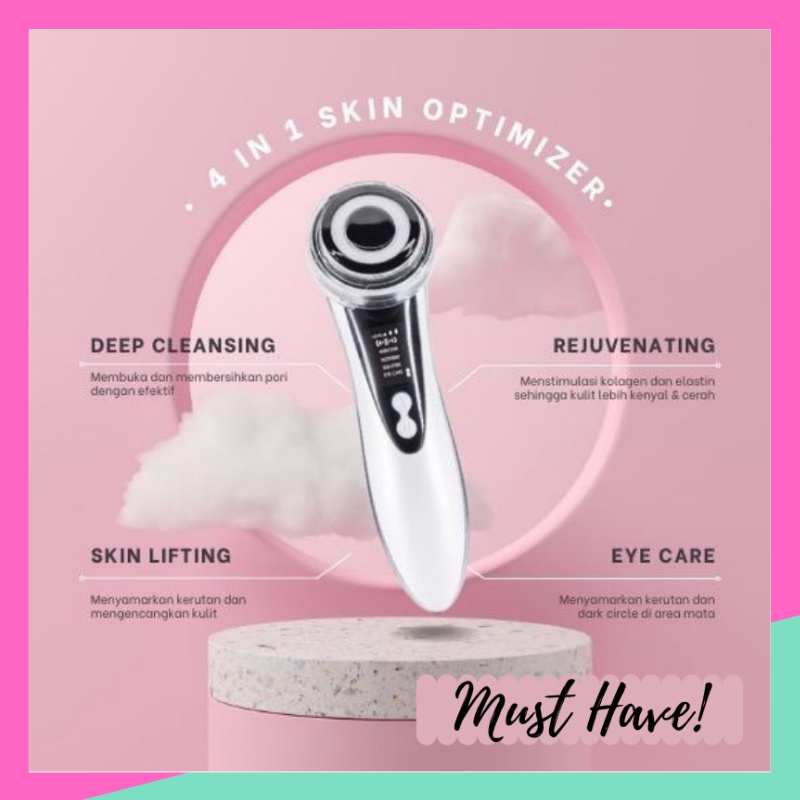 4 in 1 Skin Optimizer (Rechargeable) - Membuat Kulit Lebih Kencang, Lembut dan Glowing