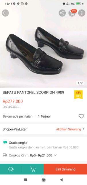 Sepatu Pantofel Wanita Scorpion 4909 36-40