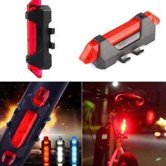 Defensor Lampu Sepeda 5 LED Taillight Rechargeable Lampu Sepeda Mtb Lampu Belakang Sepeda LED F58G