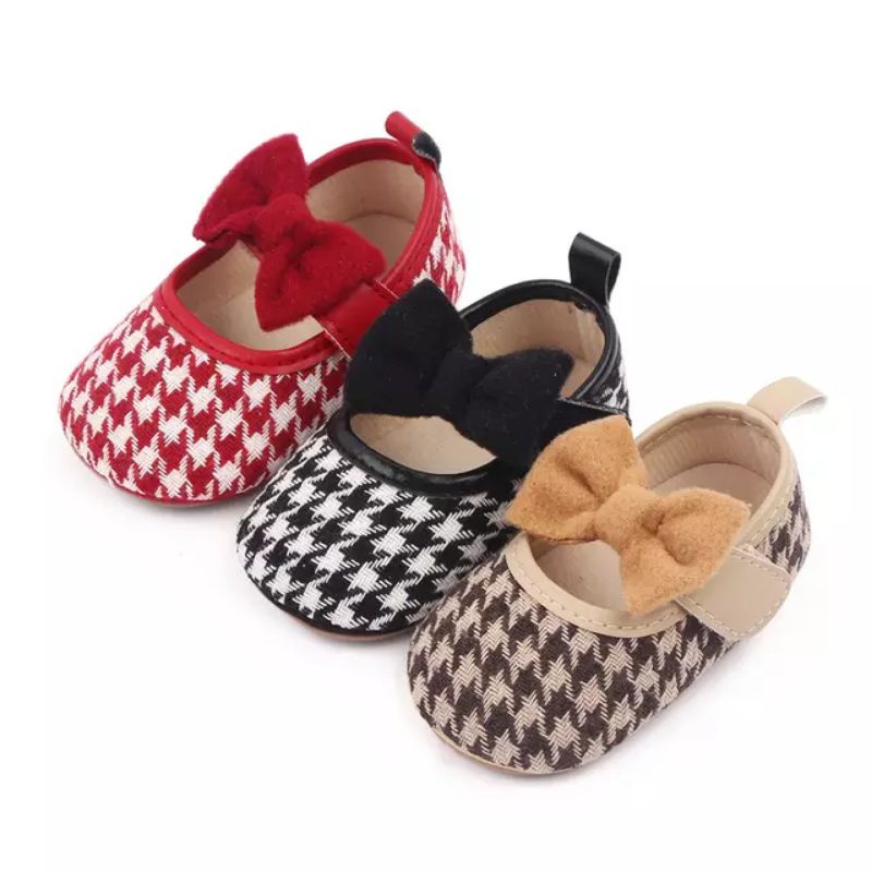 Sepatu Bayi Perempuan Anti Slip- Sepatu Prewalker Baby Fashion S1248