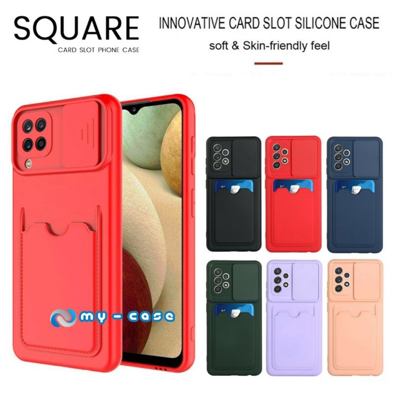 Case Slot Kartu Samsung A12 M12 A52 A32 5G Premium Macaron Case Slot Card