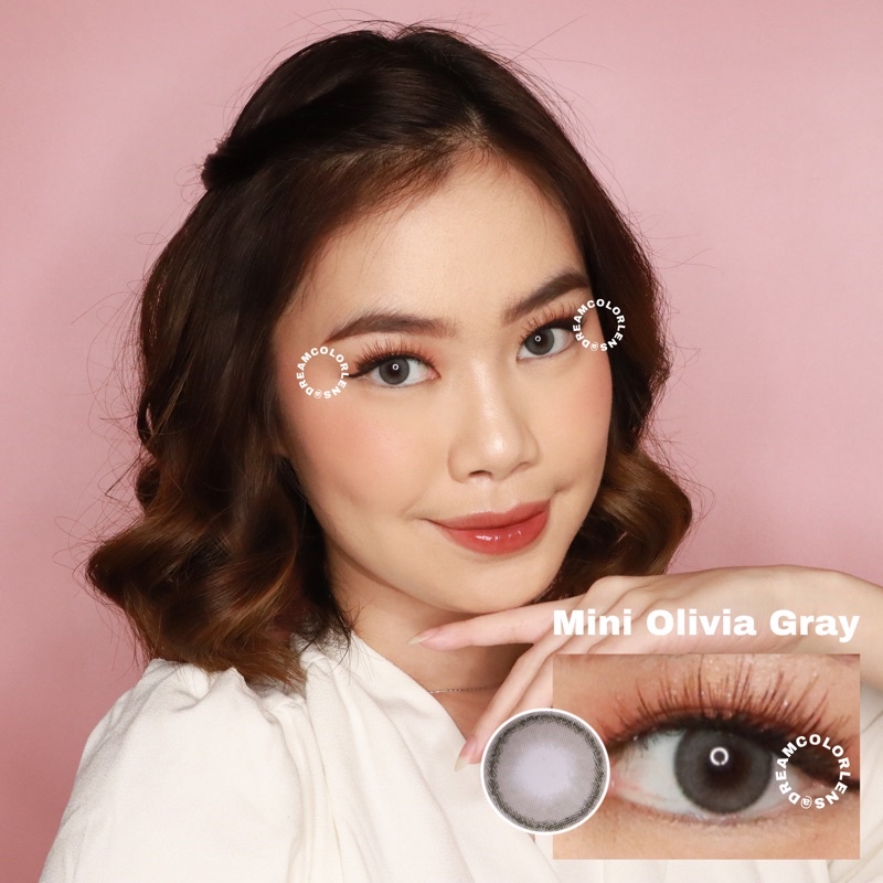 Softlens Kitty Kawaii Mini Olivia Gray / Grey / Abu Normal Minus Beda Minus