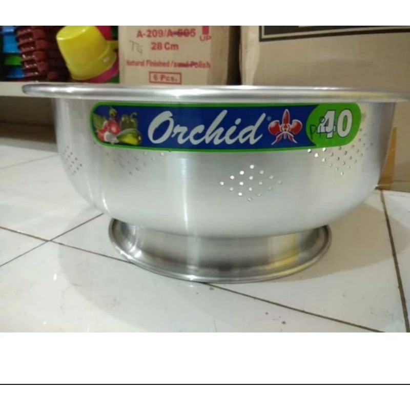 Sangku Nasi Aluminium / Wakul / sangku nasi aluminium 40 cm orchid  / tempat nasi