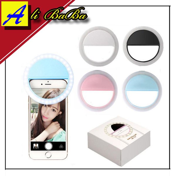 Selfie Ring Light LED Rechargeable Lampu Foto Video Kamera Smartphone