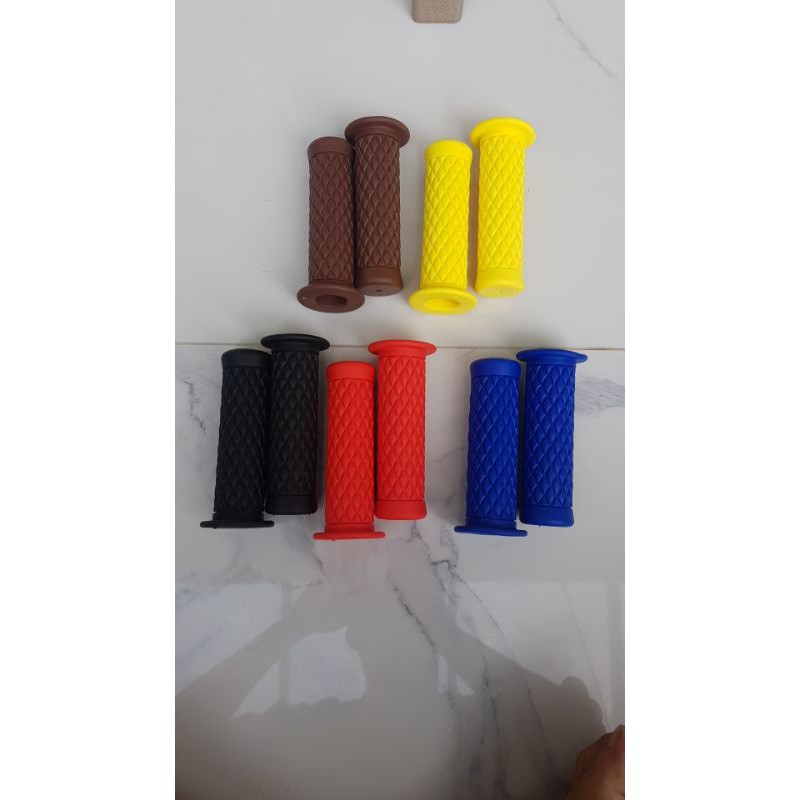 Handgrip Wajik Hitam Coklat Muda Coklat Tua Klasik Caferacer Japstyle Vespa motor antik