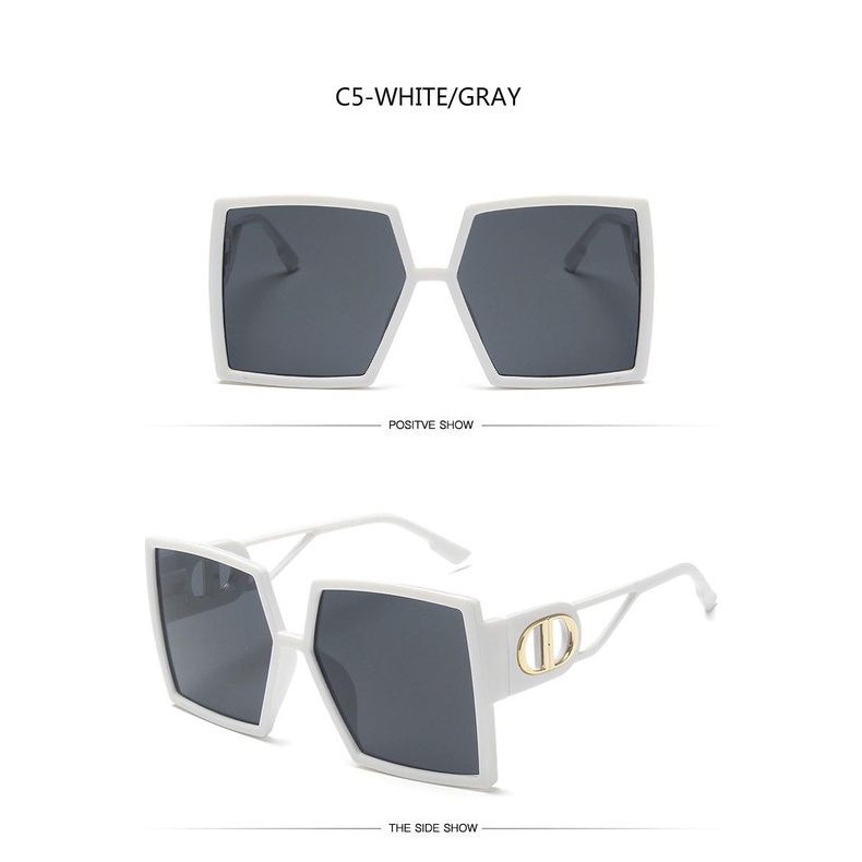 European and American fashion trend big frame retro square sunglasses