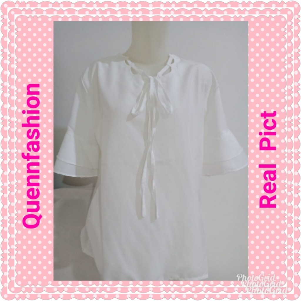 BlOUSE QUEEN TESSA / PINK / PUTIH / TERMURAH