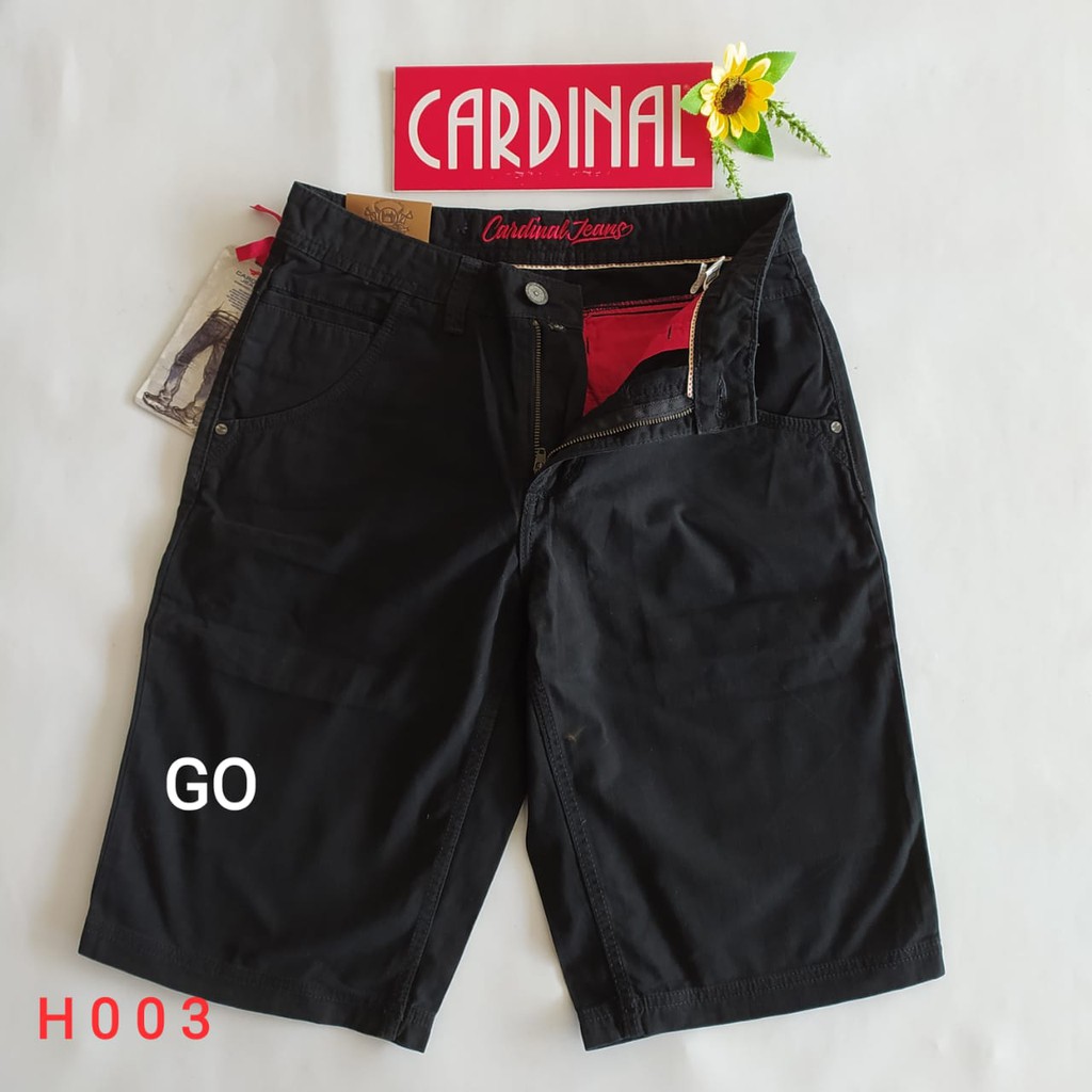 gof 33-CBV CARDINAL JEANS Celana Pria Celana Pendek Bermuda Casual Sobek Slimfit Reguler Fit Reguler