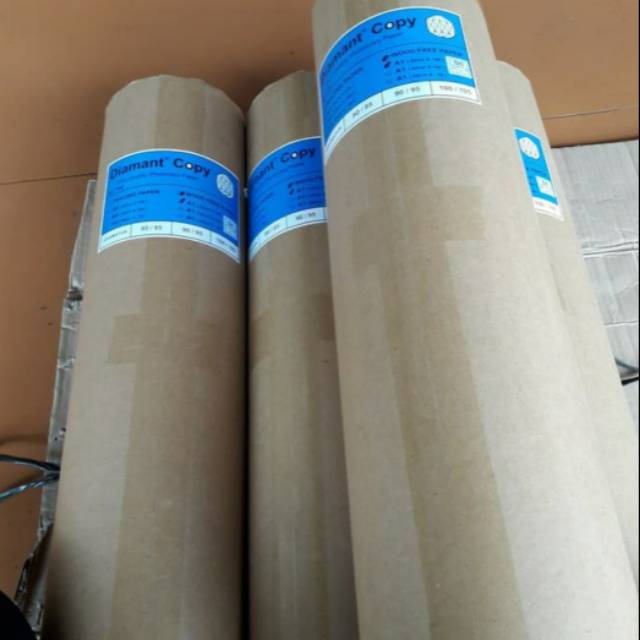 

Diamant Copy. Kertas HVS Roll 80gsm . Ukuran A1 62cm X 150m. - Putih