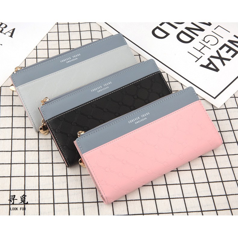 ♥TMALL88♥ Dompet Lipat Panjang Wanita / Dompet Import Real Pict