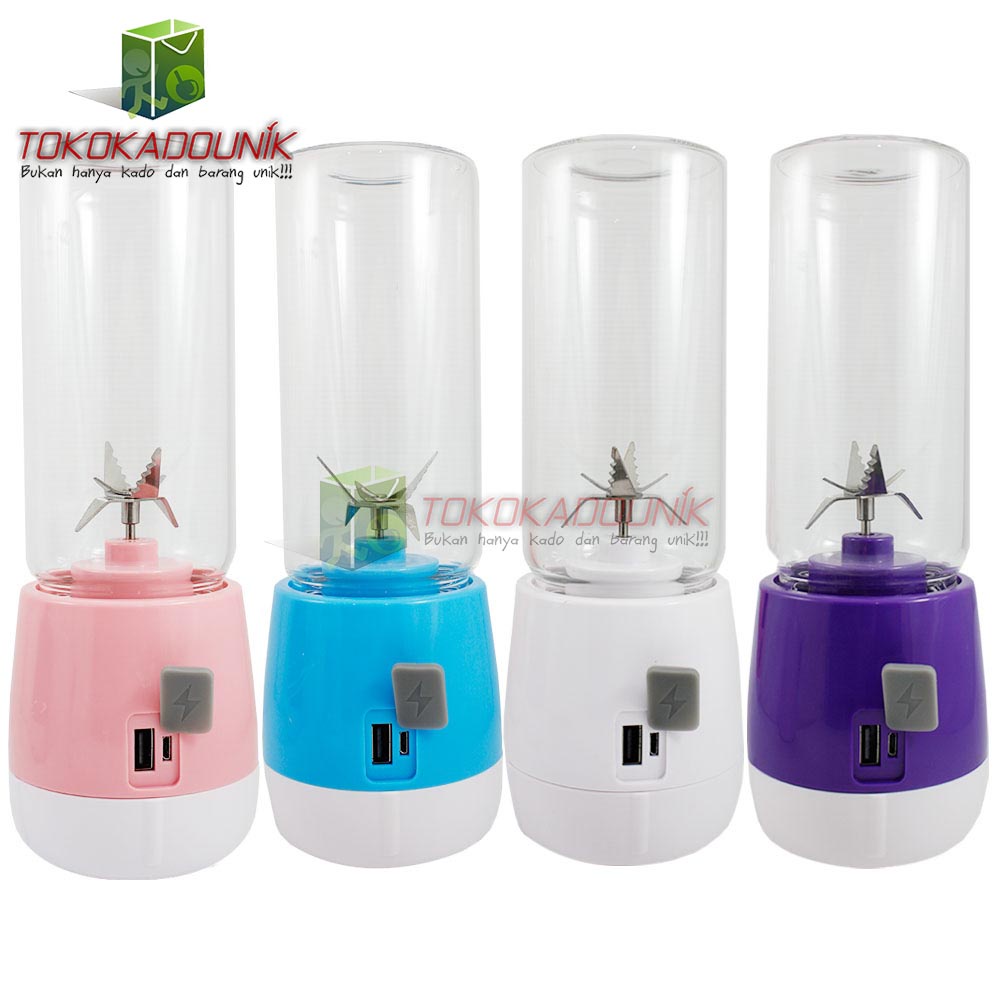 Fashion Portable Juice Cup - Blender Portable Dengan Layar LCD + 6 Mata Pisau Random