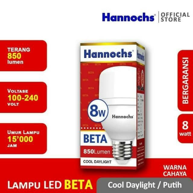 Hannochs Lampu LED Capsule NEW Beta 8 watt cahaya Putih