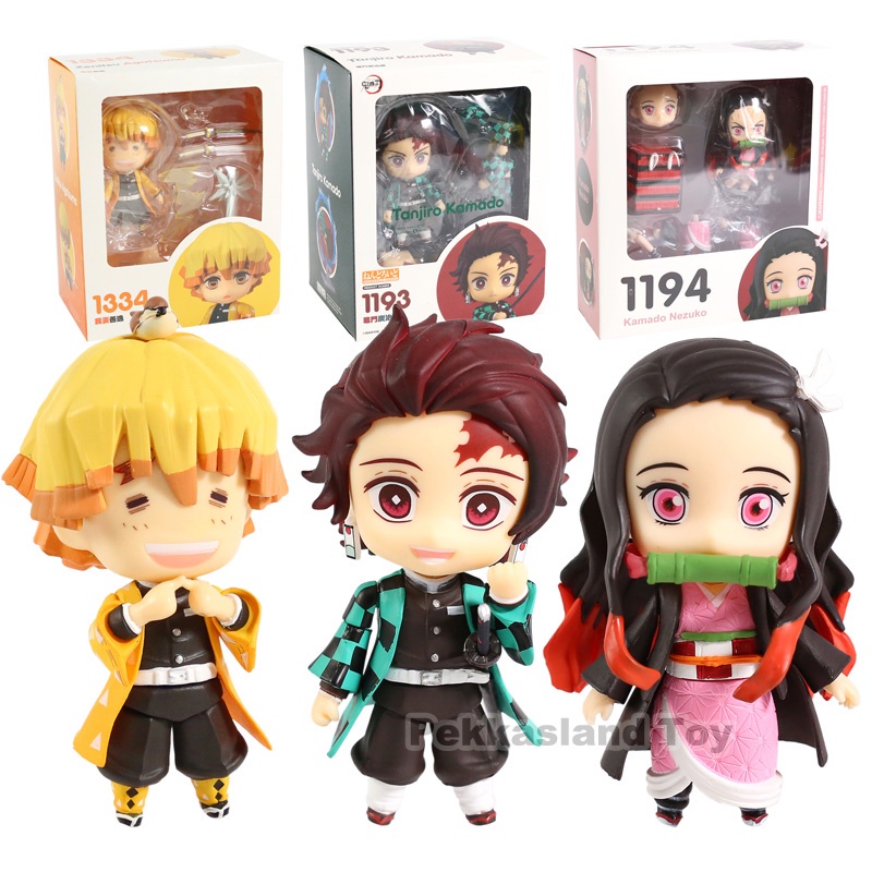 Mainan Action Figure Demon Slayer Zenitsu Agatsuma 1334 Kamado Tanjirou 1193 Nezuko 1194 Hashibira 1361