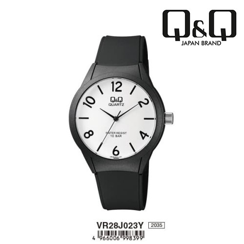 Q&Q QNQ QQ ORIGINAL ANALOG WATCH JAM TANGAN PRIA WANITA TALI KARET VR28 VR28J VR28J023Y