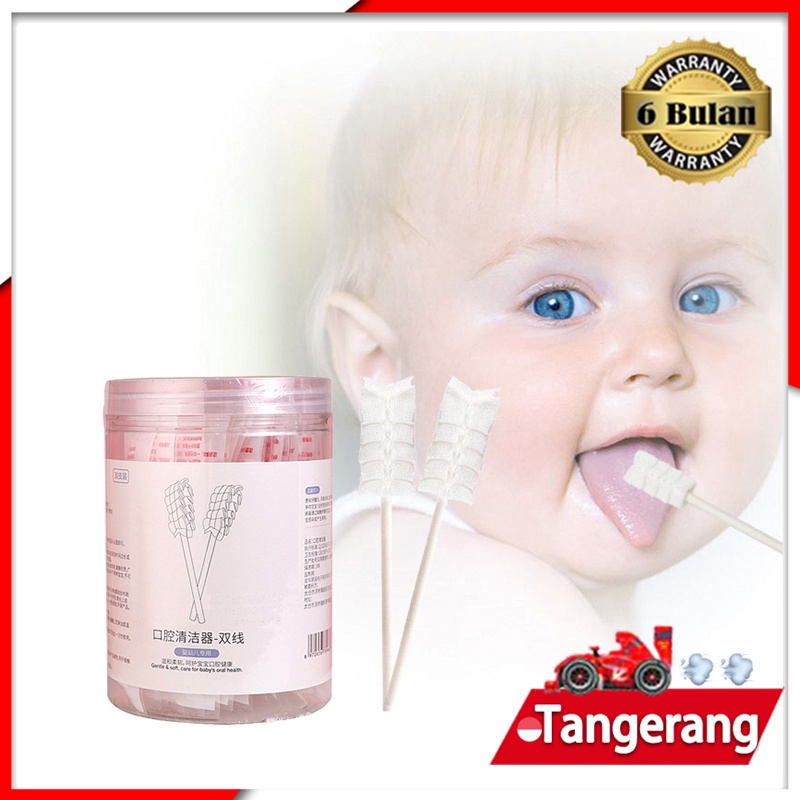 30pcs Pembersih Mulut Bayi / Pembersih Lidah Bayi /Baby Mouth Cleaner / Oral Cleaner Kapas Batang Bayi