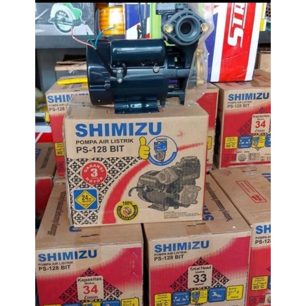 Pompa air Shimizu PS 128 BIT Pompa air sumur dangkal Shimizu