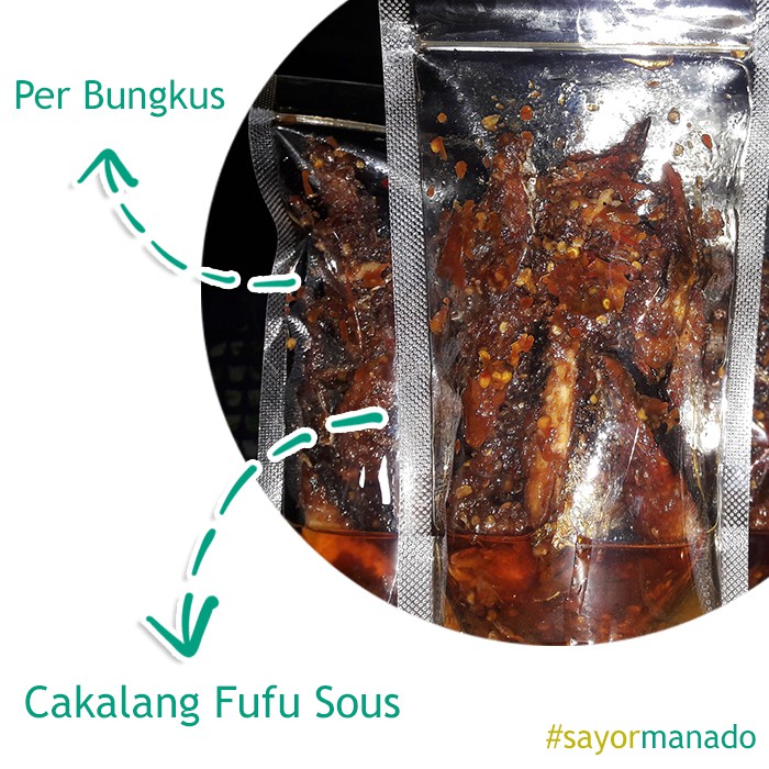 

Cakalang Fufu Sous / Sambel Tante Reti Asli Manado Per Bungkus