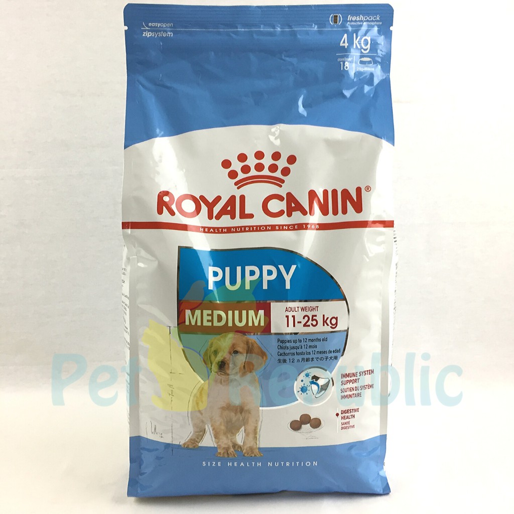 ROYAL CANIN Makanan Anakan Anjing Puppy Medium Breed 4kg