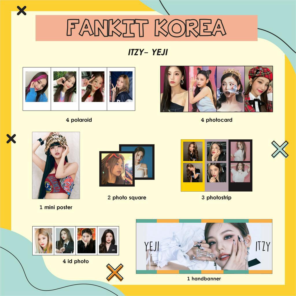 FANKIT KPOP KOREA ( ITZY - YEJI,LIA,RYUJIN,CHAERYEONG,YUNA ) photocard polaroid