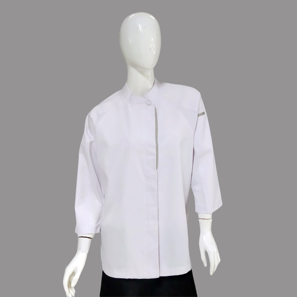 Chef Wear Baju Koki Putih Komb Net