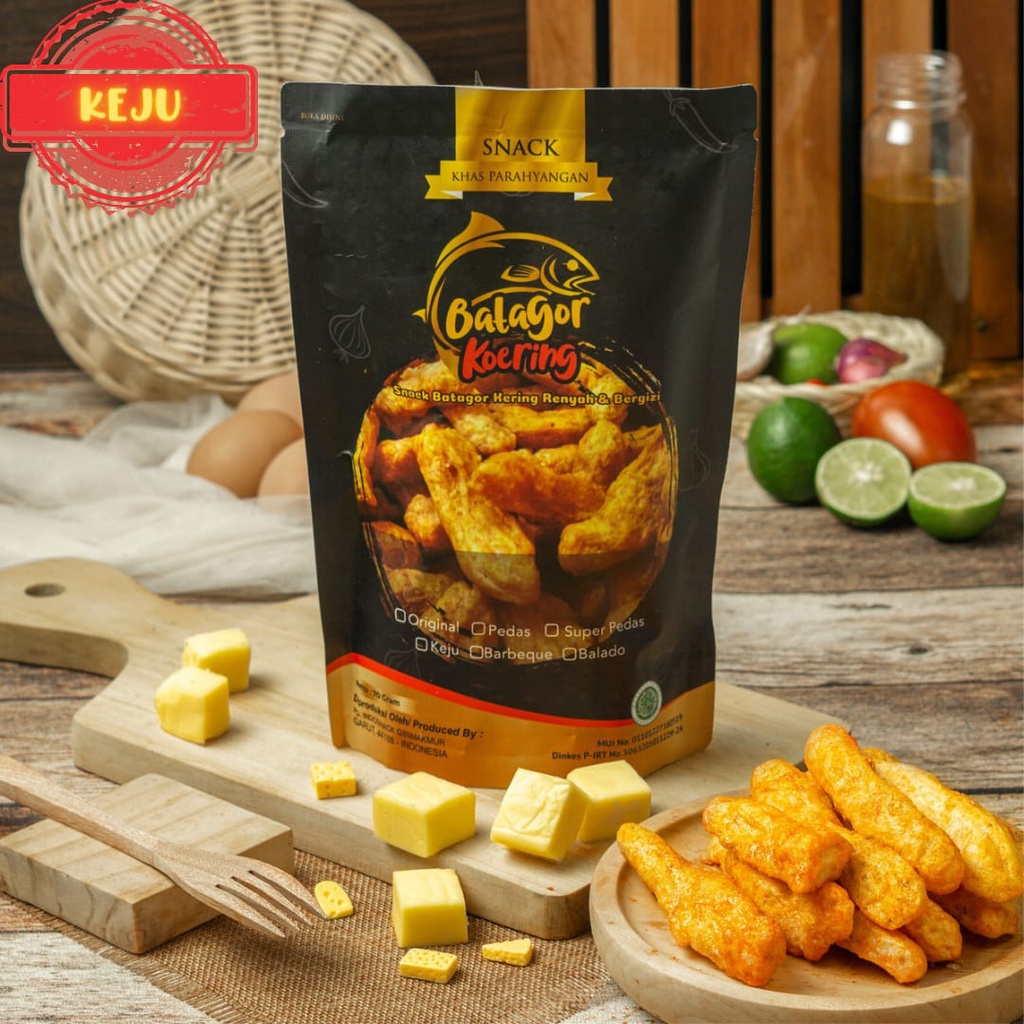 

Batagor Kering Koering KEJU 70gr Cemilan Snack Makanan Ringan