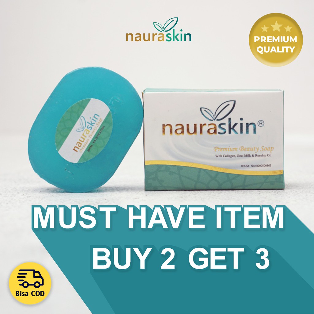 NAURASKIN SABUN WAJAH - Sabun Menghilangkan Jerawat Dan Mencegah Penuaan Dini