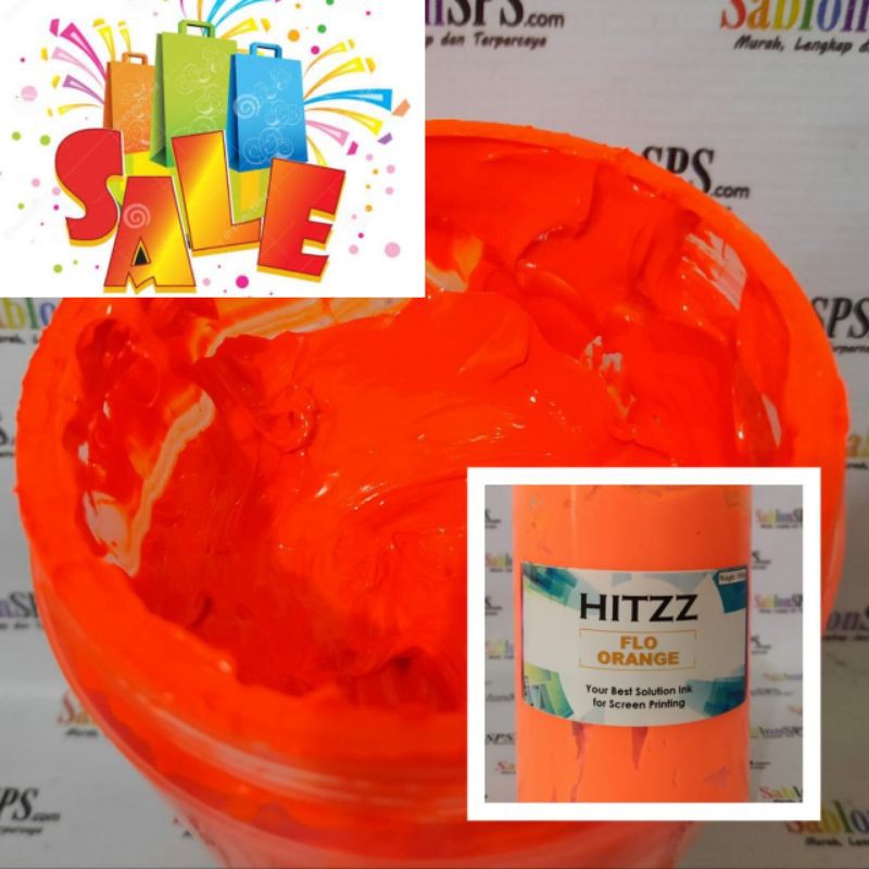 TINTA SABLON PLASTISOL HITZZ  FLO ORANGE 1KG