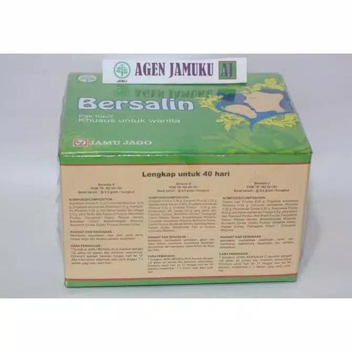 

jamu BERSALIN cap Jamu Jago lengkap 40 hari Pak kecil