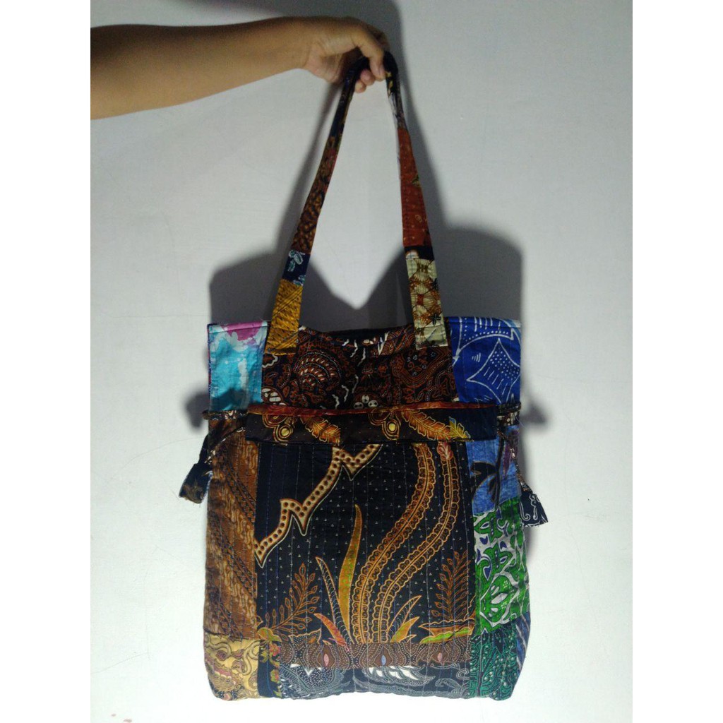 TAS SERUT KOTAK-BATIK MURAH-BATIK WANITA-KAIN PERCA-DARI KAIN PERCA-KAIN PERCA MURAH