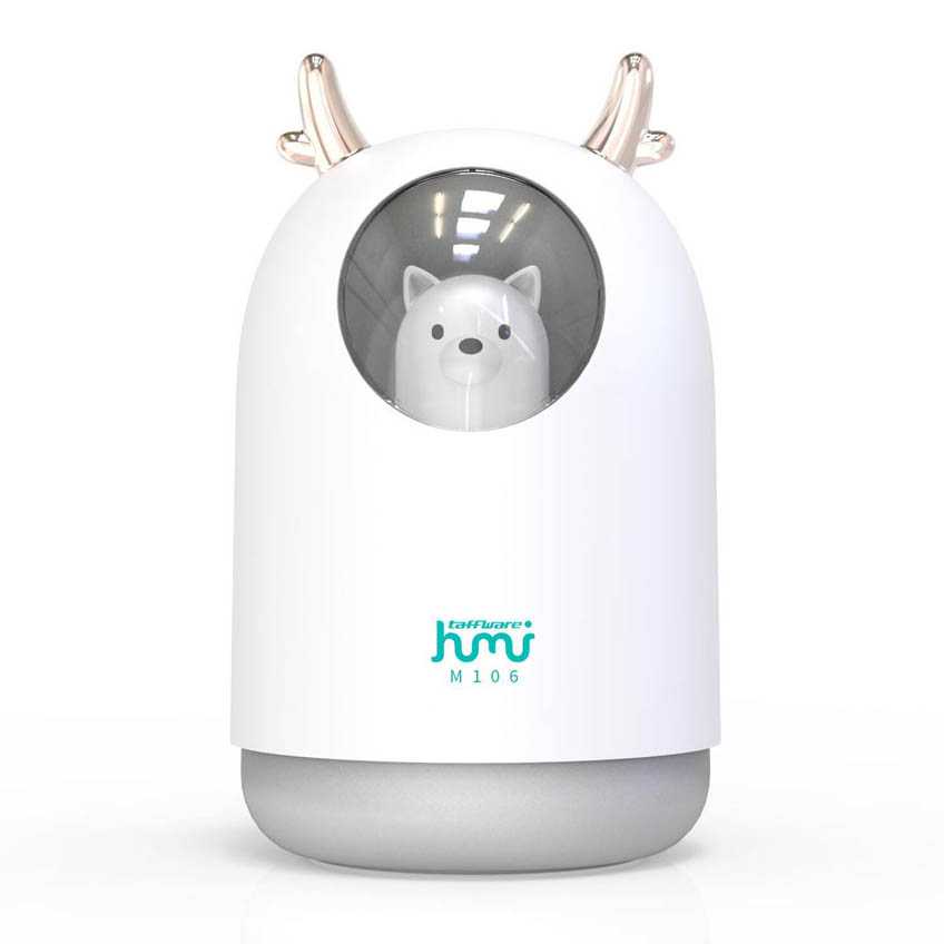 [ORIGINAL] Air Humidifier Purifier Alat Pelembab Udara LED Lucu Anak Diffuser Fogging Aromaterapi Pengharum Ruangan 300ml