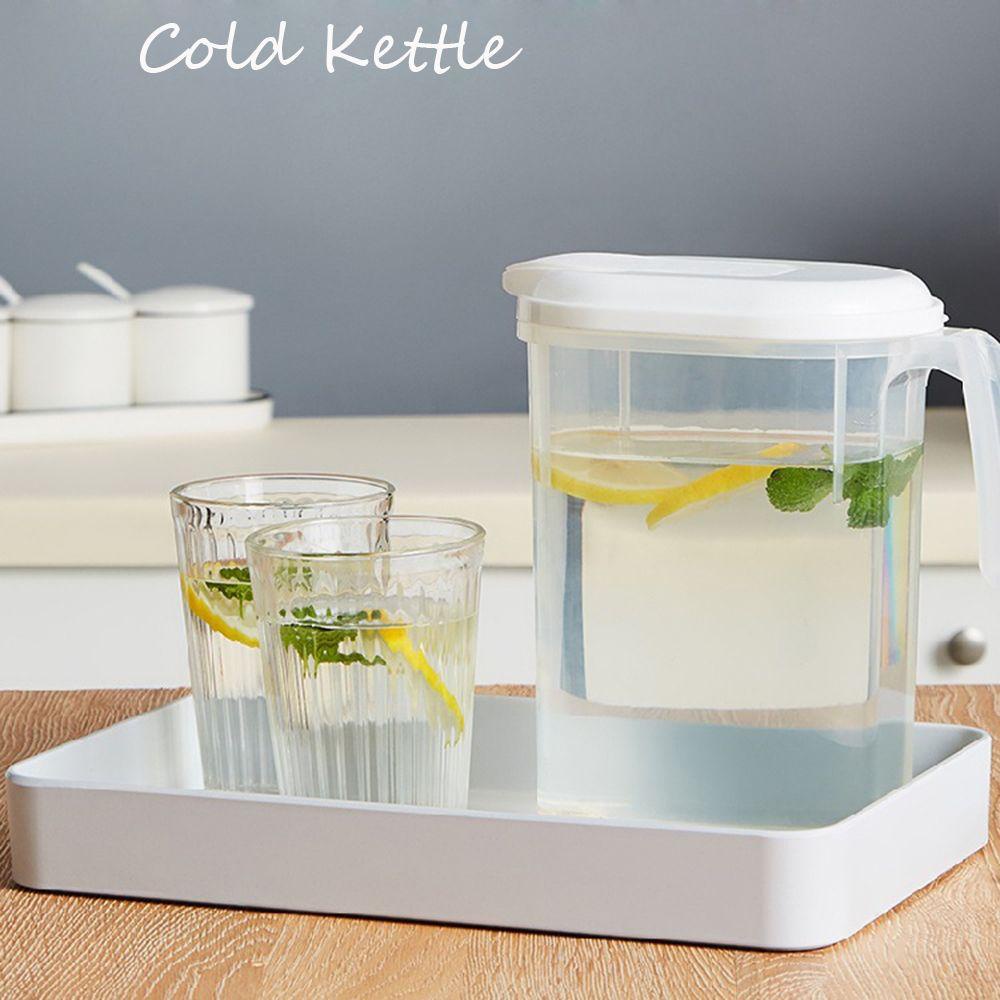 Solighter Cold Kettle Household Juice Zapper White Drinkware Pot Kapasitas Besar Plastik Juice Jug