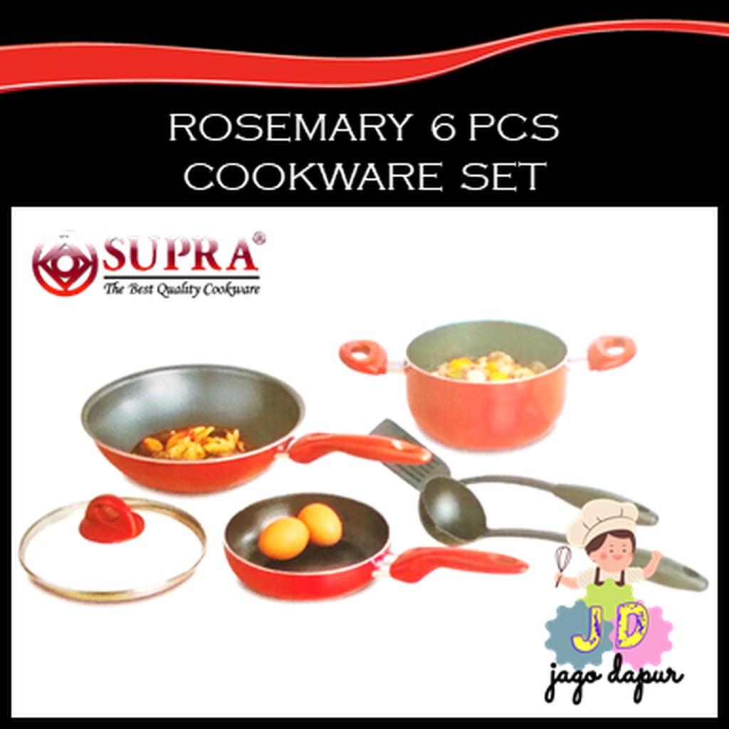 Supra Panci Set Rosemary 6 pcs Cookware Set